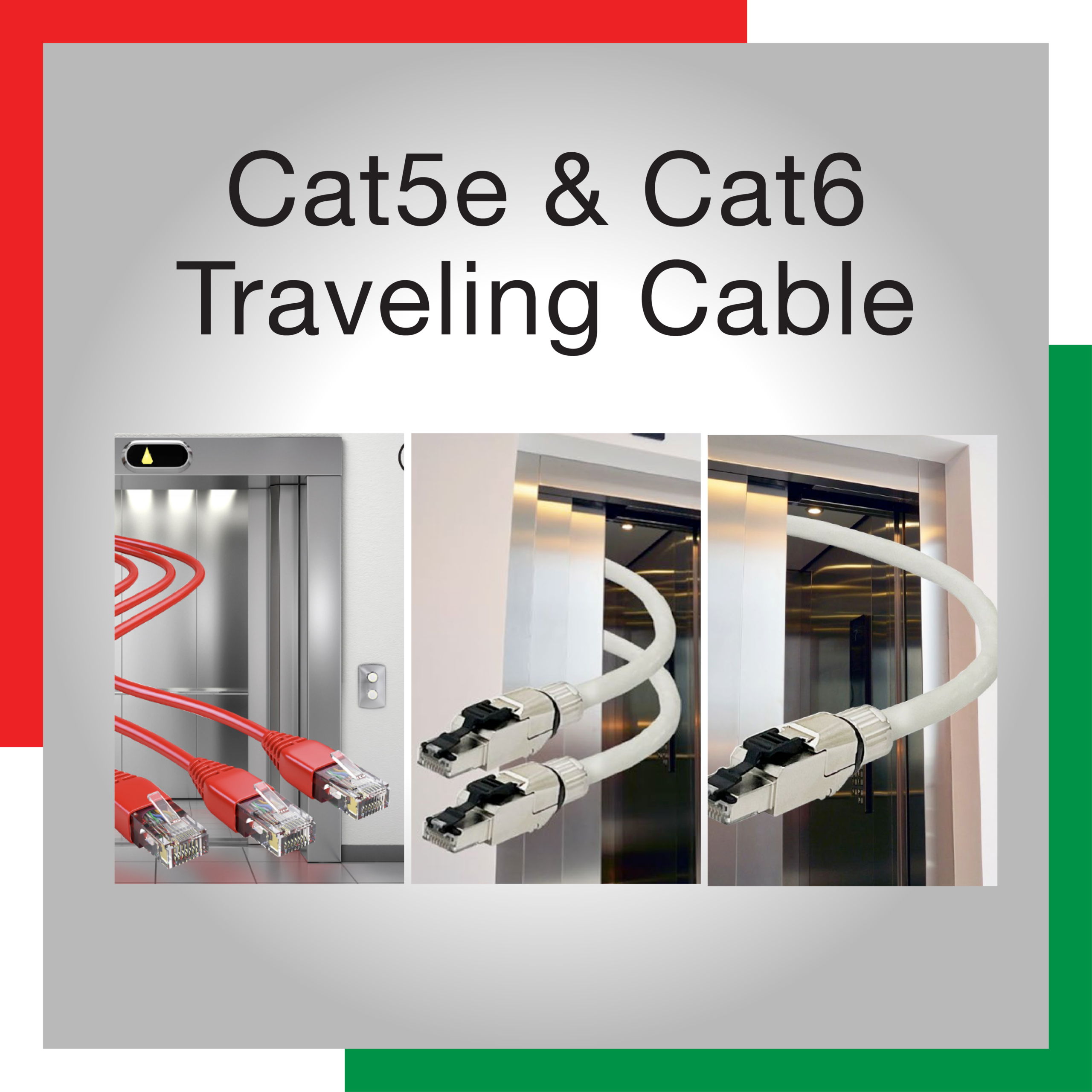 Mega Elevators Parts - Cat5e & cat6a Traveling Cable